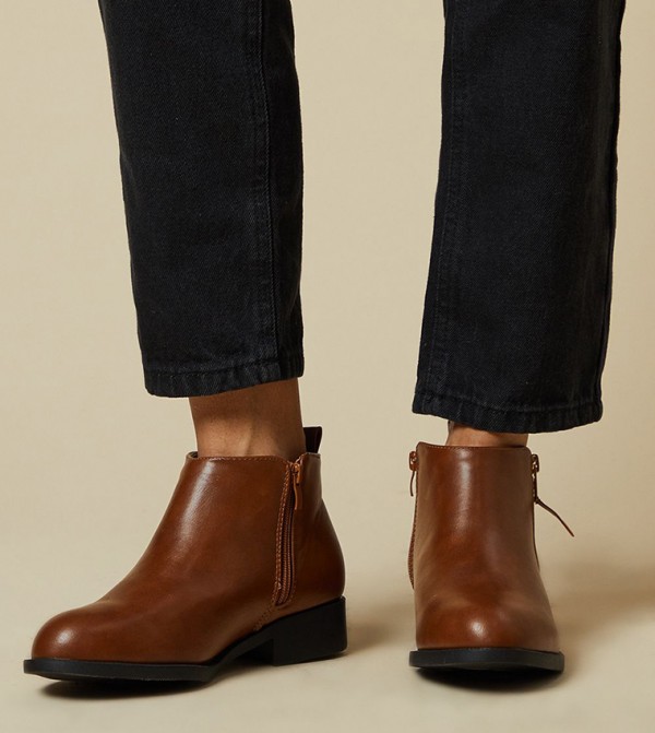 Dorothy Perkins  Ankle Boots - Brown Ankle length Boots