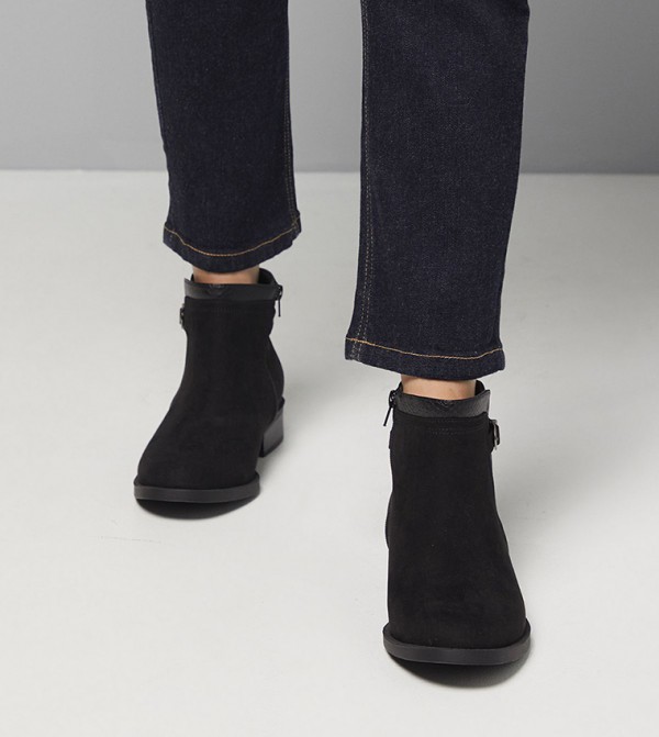 Good For the Sole  - Black Ankle length Boots