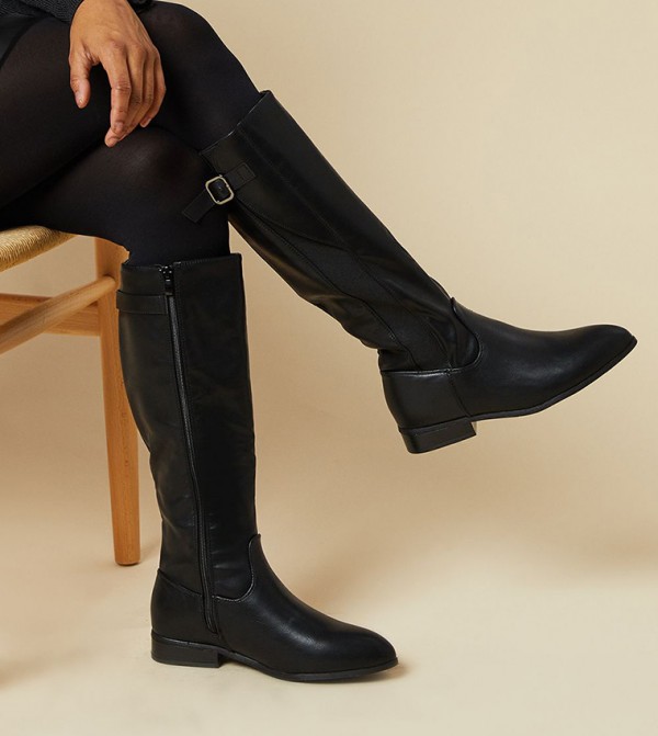 دوروثي بيركينز - اوتليت  بوت كالف - أسود Mid Calf Boots