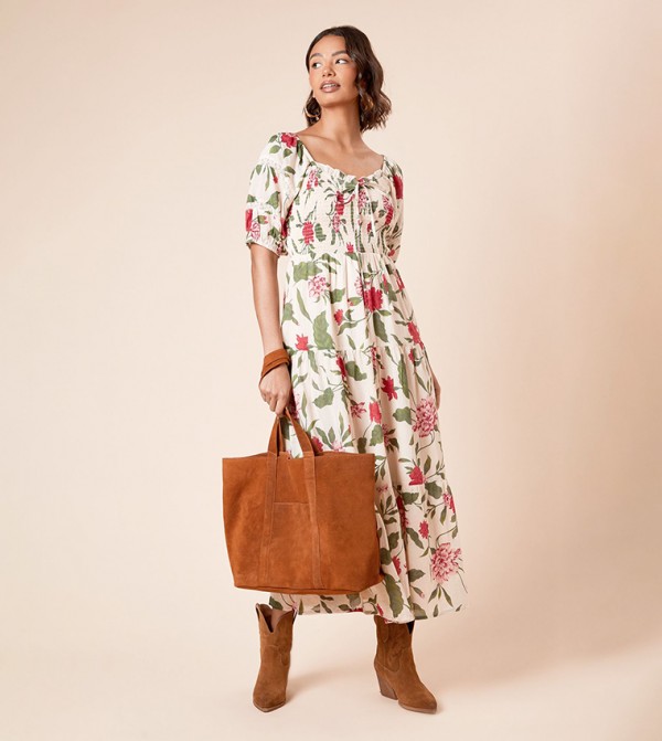 Warehouse Warehouse - Dark Tan Tote Bags