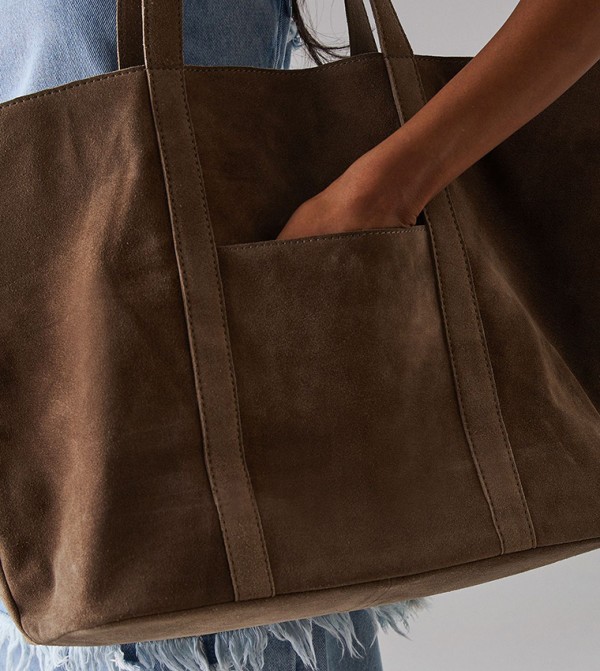 Warehouse Warehouse - Brown Tote Bags