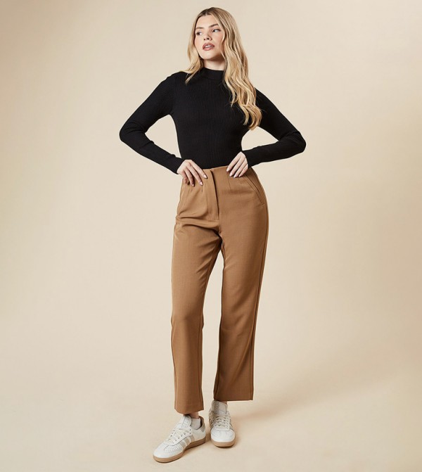 Dorothy Perkins Dorothy Perkins - Brown Casual Pants