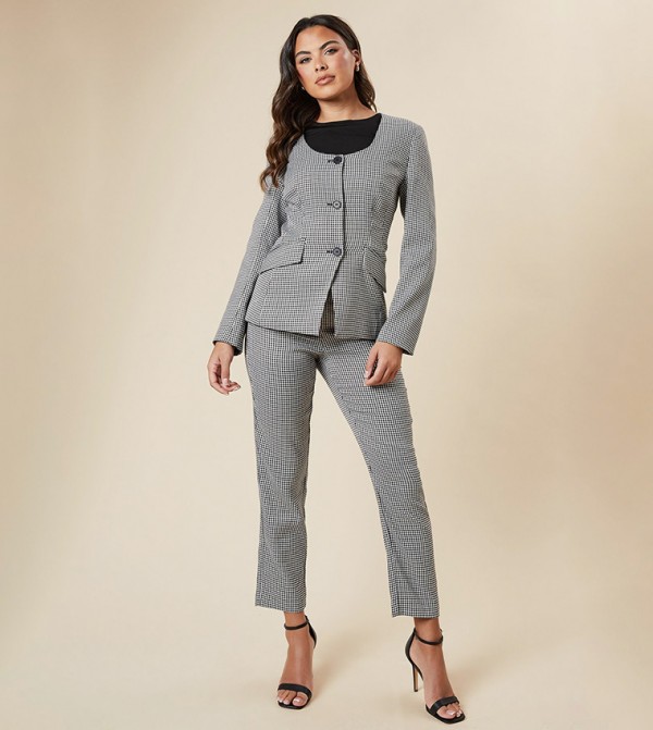 Dorothy Perkins  Formal Pants - Grey Casual Pants