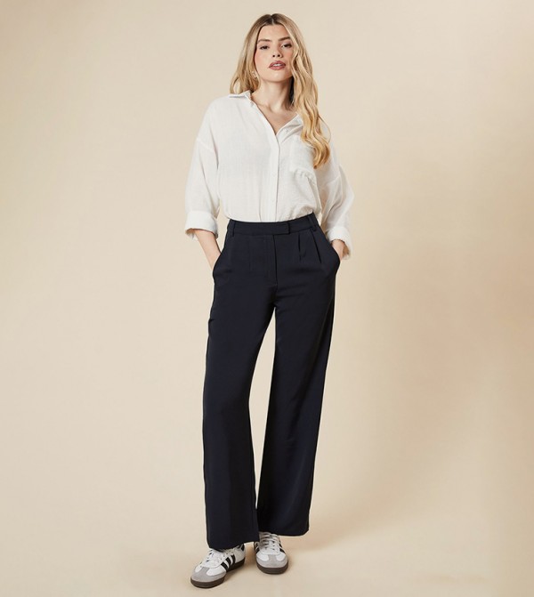 Dorothy Perkins Dorothy Perkins - Navy Casual Pants