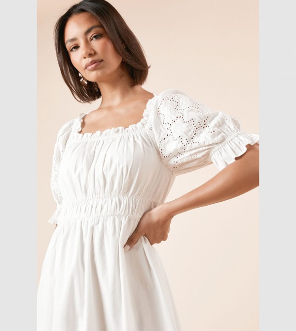 Dorothy Perkins Dorothy Perkins - White Midi Dresses