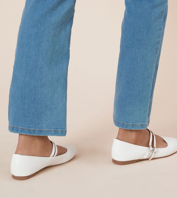 Dorothy Perkins  Mary Janes - White Mary Janes