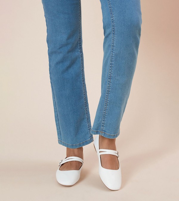 Dorothy Perkins  Mary Janes - White Mary Janes