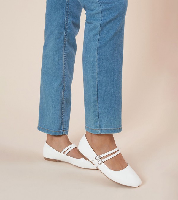 Dorothy Perkins  Mary Janes - White Mary Janes