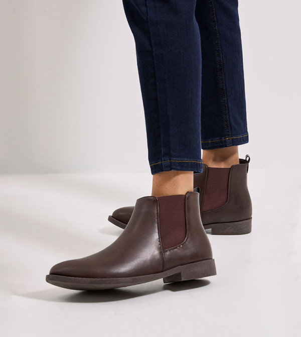 Dorothy Perkins  Boots - Brown Ankle length Boots