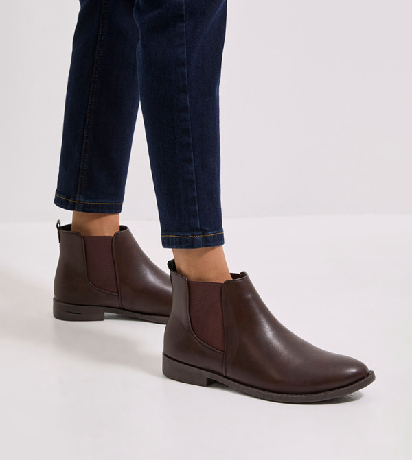 Dorothy Perkins  Boots - Brown Ankle length Boots