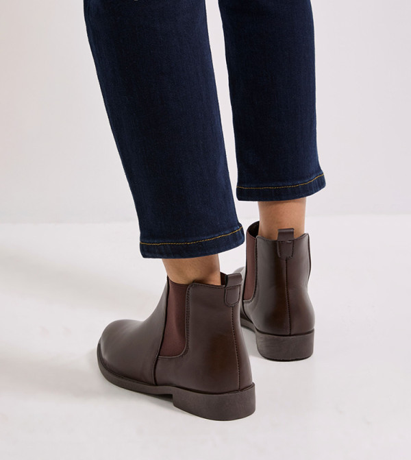 Dorothy Perkins  Boots - Brown Ankle length Boots