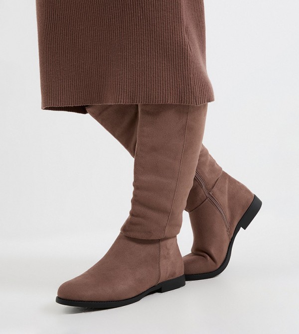 Dorothy Perkins  Boots - Taupe Knee length Boots
