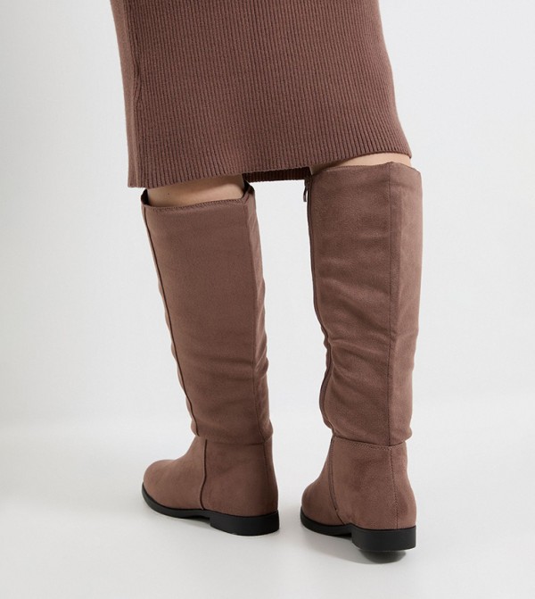 Dorothy Perkins  Boots - Taupe Knee length Boots