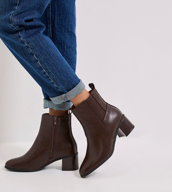 Dorothy Perkins Dorothy Perkins - Brown Ankle length Boots