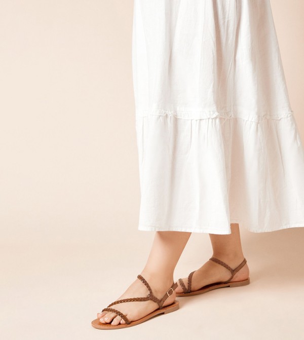 Dorothy Perkins Dorothy Perkins - Brown Flat Sandals