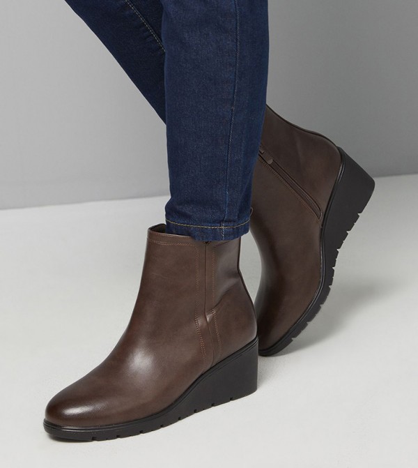 Good For the Sole  - Brown Ankle length Boots