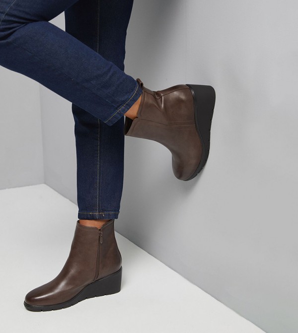 Good For the Sole  - Brown Ankle length Boots