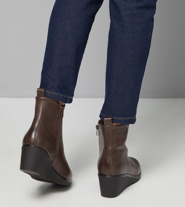 Good For the Sole  - Brown Ankle length Boots