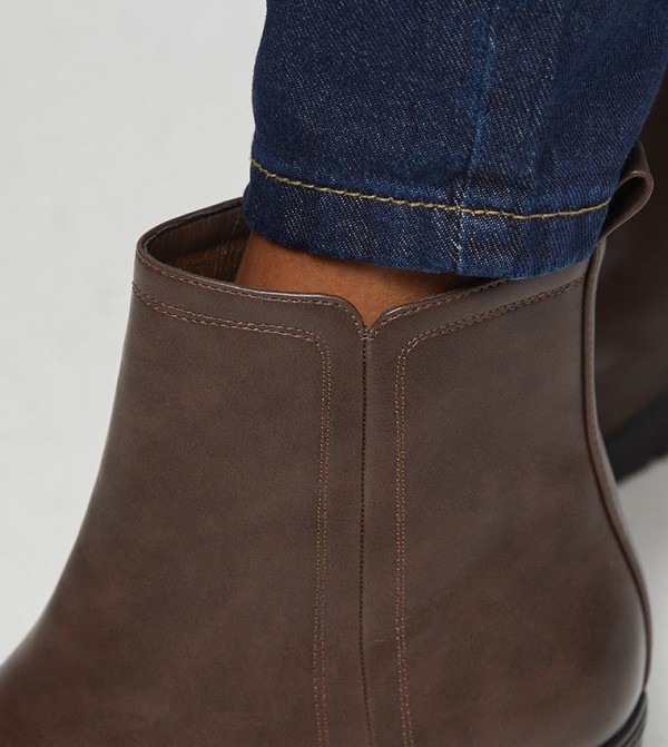 Good For the Sole  - Brown Ankle length Boots