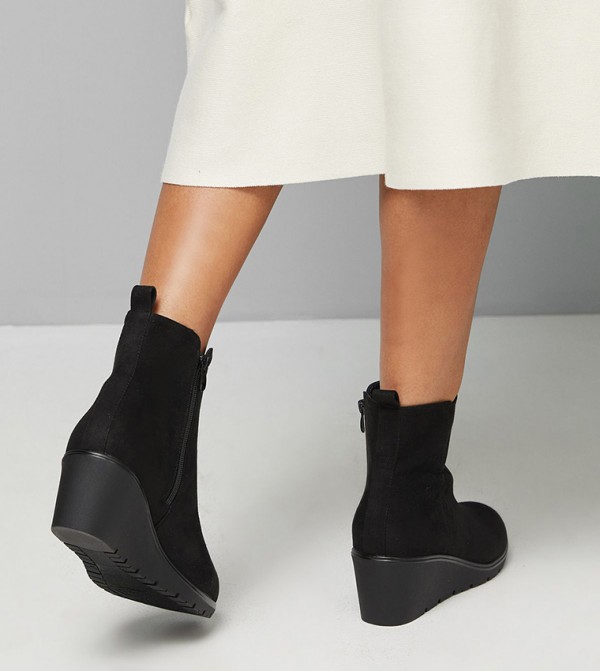 Good For the Sole  - Black Ankle length Boots