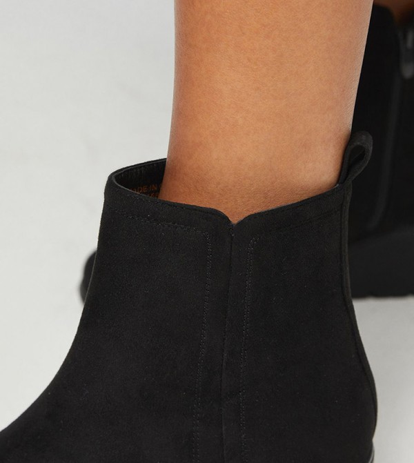 Good For the Sole  - Black Ankle length Boots