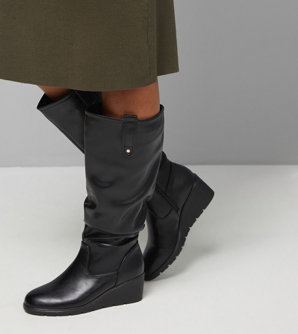Good For the Sole  - Black Knee length Boots