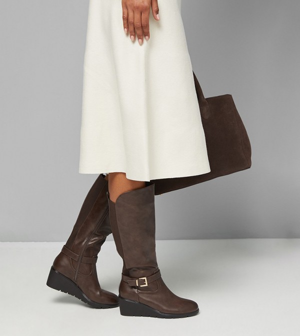 Good For the Sole  - Brown Knee length Boots