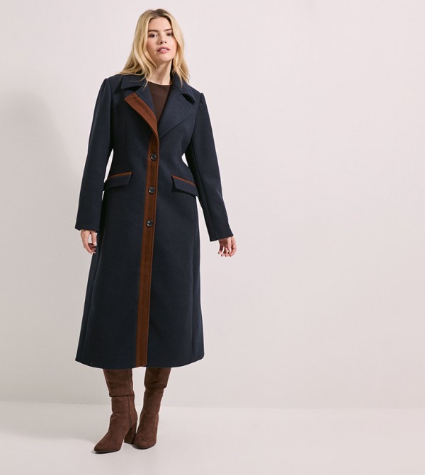 Dorothy Perkins  Jackets & Coats - Navy Overcoats