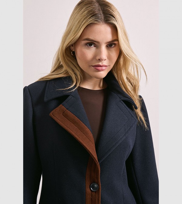 Dorothy Perkins  Jackets & Coats - Navy Overcoats