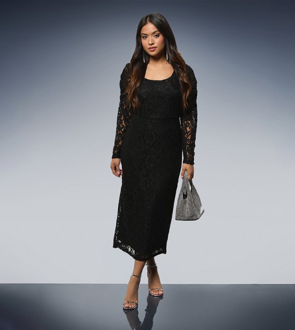 Dorothy Perkins  Midi Dresses - Black Midi Dresses