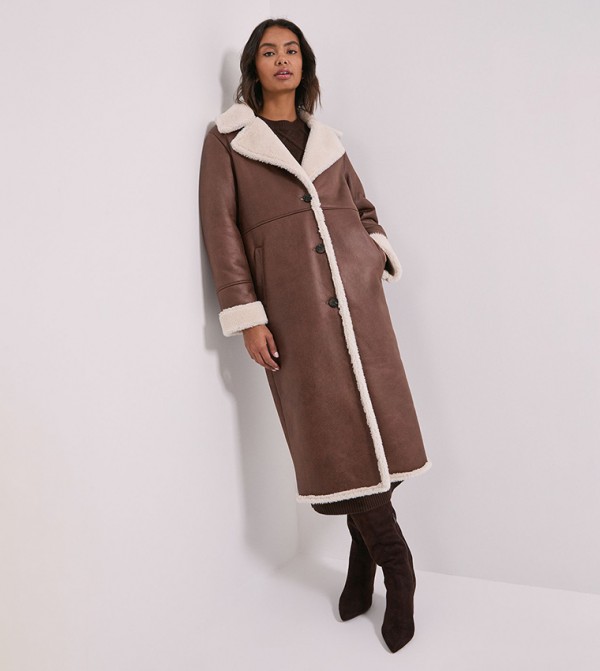 Dorothy Perkins Dorothy Perkins - CHESTNUT Overcoats