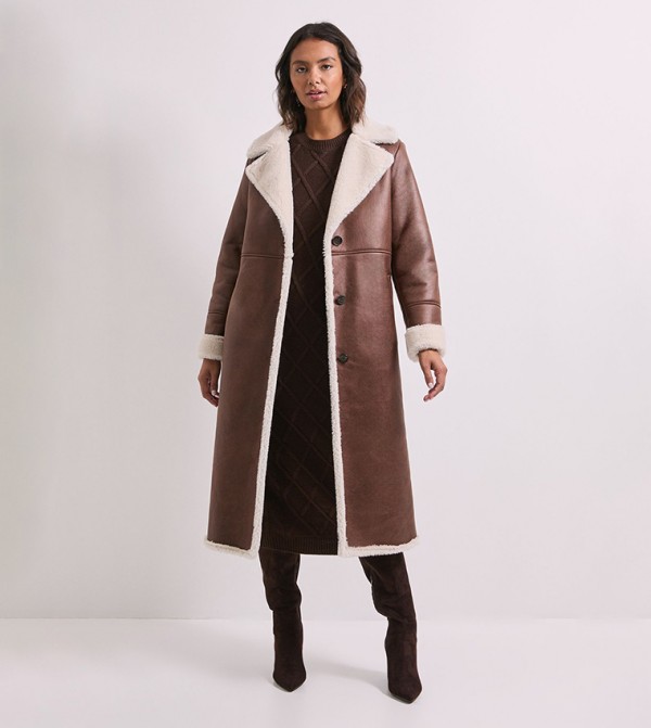 Dorothy Perkins Dorothy Perkins - CHESTNUT Overcoats