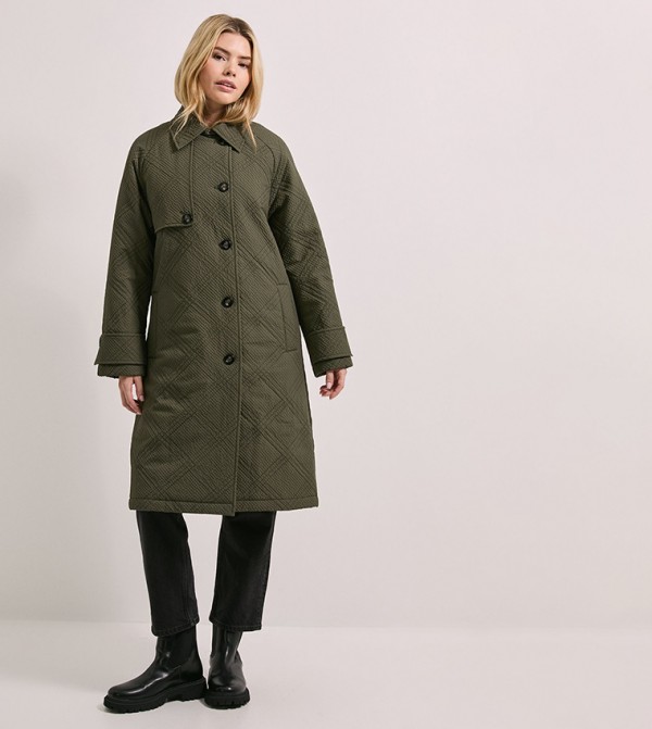 Dorothy Perkins  Jackets & Coats - Khaki Overcoats