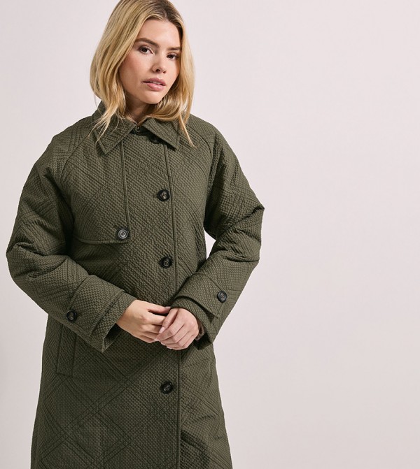 Dorothy Perkins  Jackets & Coats - Khaki Overcoats