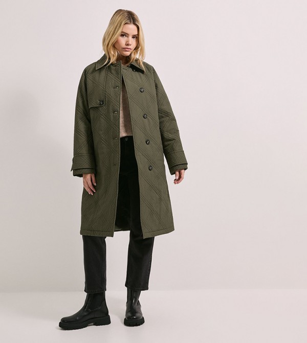 Dorothy Perkins  Jackets & Coats - Khaki Overcoats