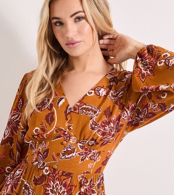 Dorothy Perkins Dresses - Orange Midi Dresses