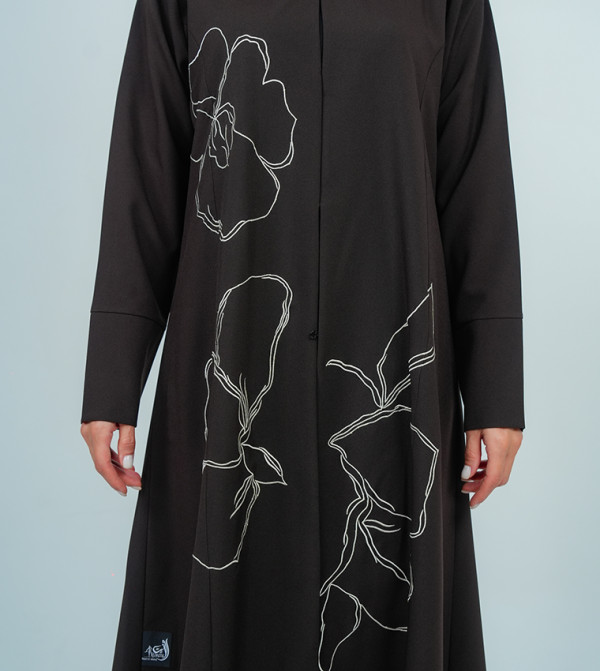 Rosette Abaya Rosette Abaya - Brown Abayas