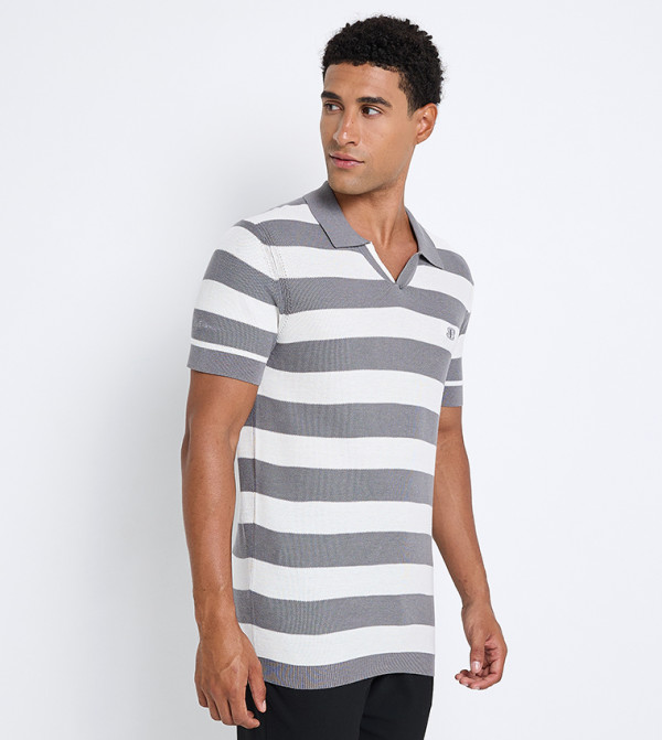 Ben Sherman Clothing - Grey Polo T-shirts