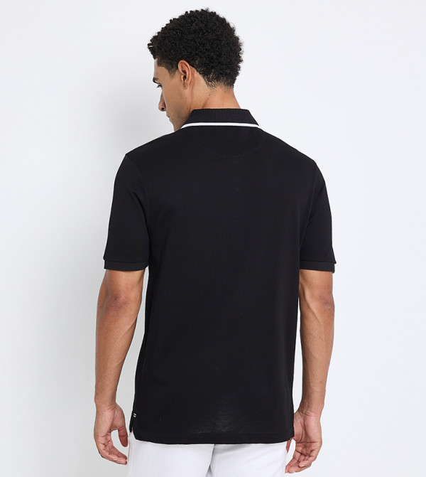 Ben Sherman  T-Shirts - Black Polo T-shirts