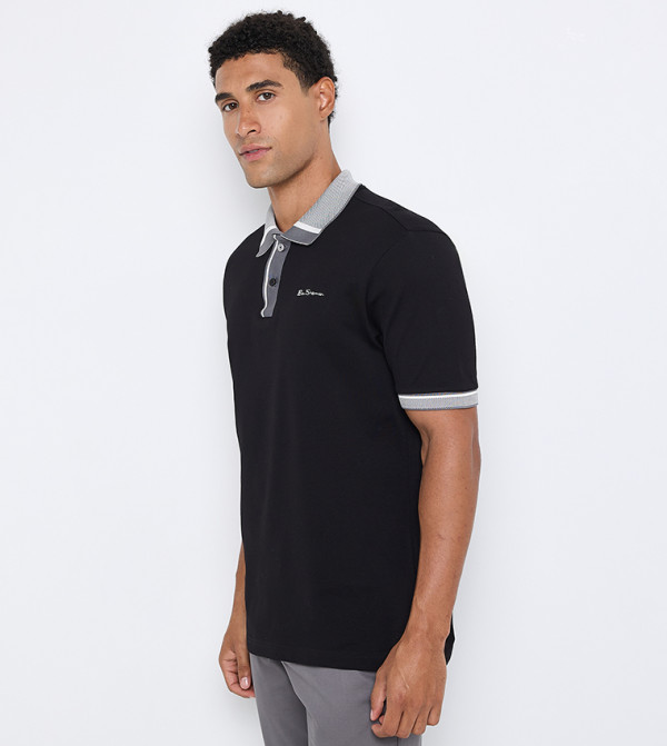 Ben Sherman - Black Polo T-shirts