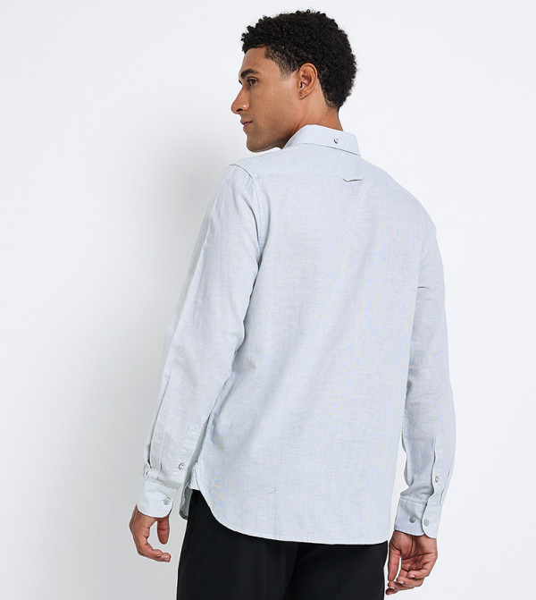 بن شيرمان بن شيرمان - أزرق قميص كاجوال 