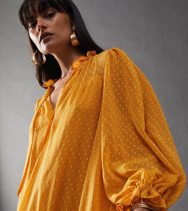 Warehouse  Dresses - Yellow Mini Dresses
