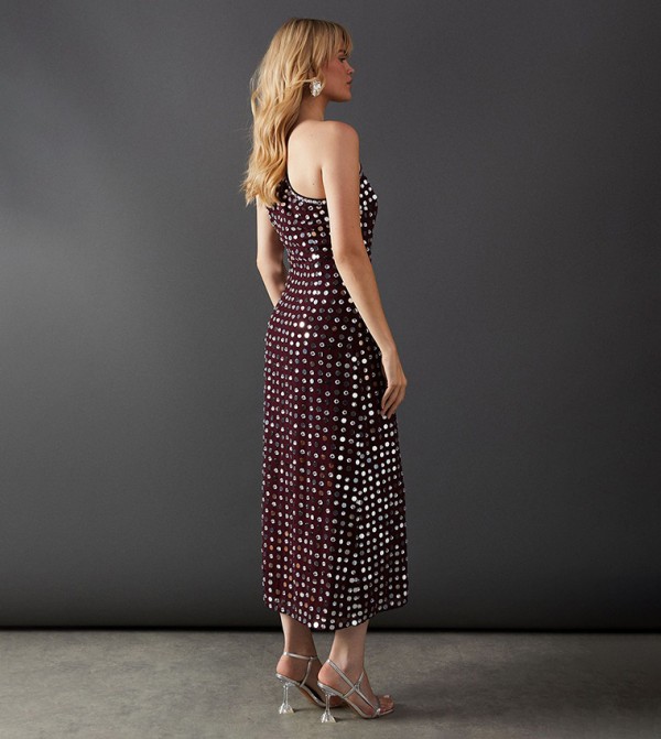 Warehouse Warehouse - Burgundy Midi Dresses