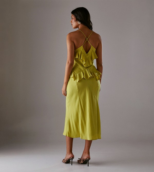 Warehouse Warehouse - Yellow Midi Dresses