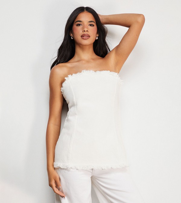 Warehouse Warehouse - White Sleeveless Tops