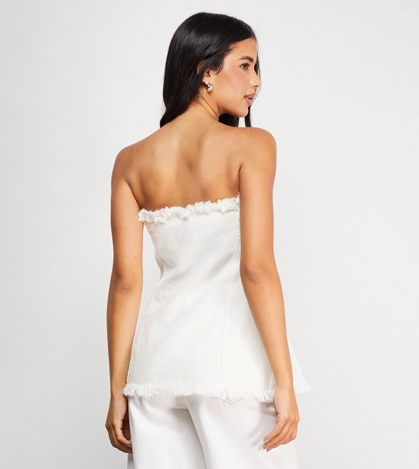 Warehouse Warehouse - White Sleeveless Tops