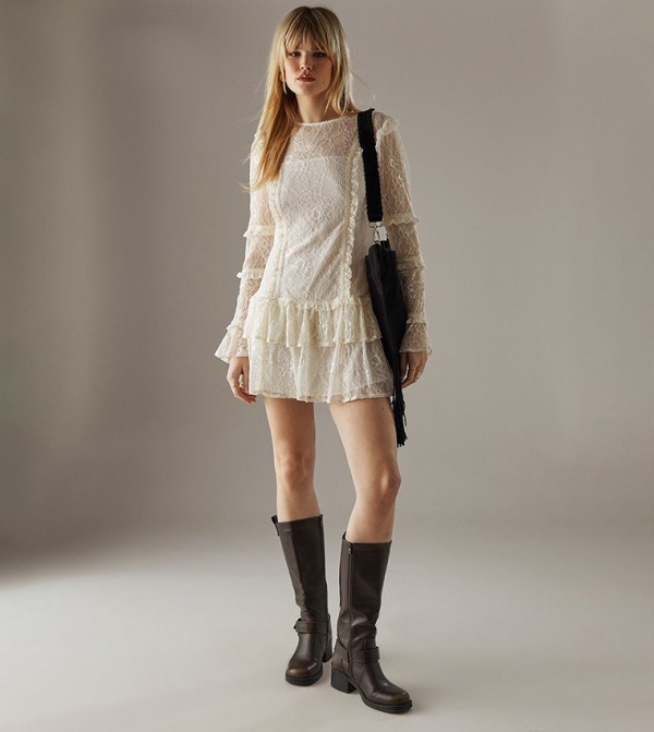 Warehouse  - Cream Party Dresses