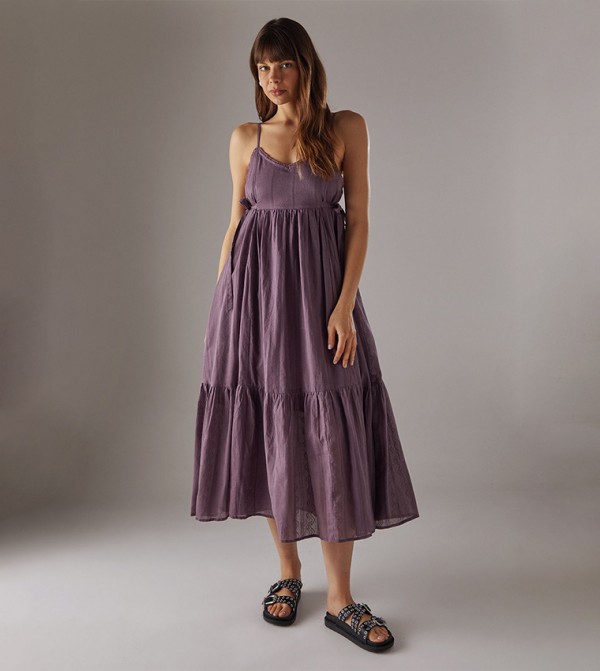 Warehouse Warehouse - Purple Midi Dresses