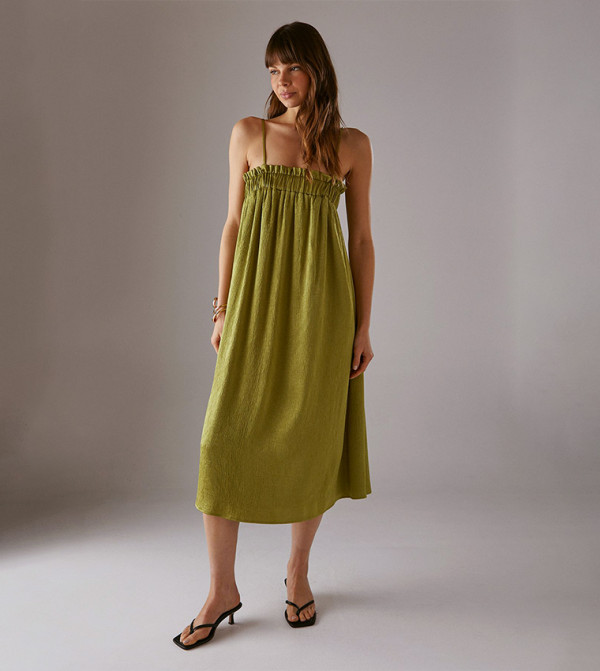 Warehouse Warehouse - Green Midi Dresses