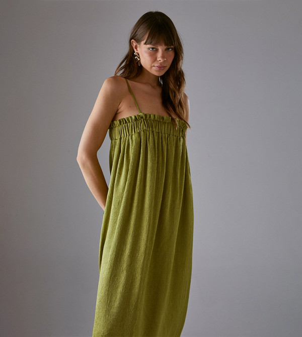 Warehouse Warehouse - Green Midi Dresses